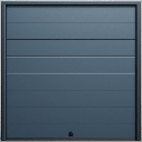 Puerta D / Garage D / Alta Calidad / Linea Central / Color GRIS /  acabdo DELUXE / 16X8 pies / AISLADA / Estilo Americana. | APDOOR-168L
