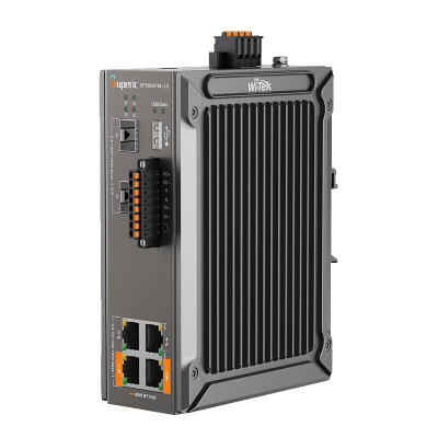 Switch Industrial Administrable / Gigabit con 2 Puertos PoE bt / 2 Puertos PoE af/at / 2 SFP Gigabit / Soporta RS485 / Presuepuesto PoE 128W | SP3006FM-L2