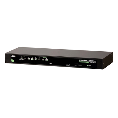 Conmutador KVM VGA PS/2-USB de 8 puertos /Cascada/W/(EE.UU./UE/SALIDA) ADP. ATEN | CS1308