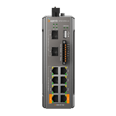 Switch de Red SP3010FM-L2 (V3) / 8 Puertos 10/100/1000Mbps PoE / 2 Puertos SFP 1000M/2.5Gbps / 240W PoE Budget / 26Gbps Capacidad de Conmutación / 19.3Mpps Tasa de Reenvío / DIN-Rail, Pared, Escritorio / -40℃~75℃ / CE, FCC, RoHS, UKCA, R | SP3010FML2(V3)