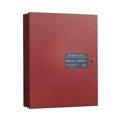 Fuente de Alimentación Remota / 10 Amperes / 3 Entradas / 7 Salidas NAC o Auxiliar de 24 Vcc / Compatible con paneles Notifier, Farenhyt, Silent Knight y Fire-Lite / Gabinete Rojo | HPF-PS10