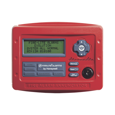 Anunciador Serial para Paneles Direccionables Fire-Lite, Color Rojo | ANN-80