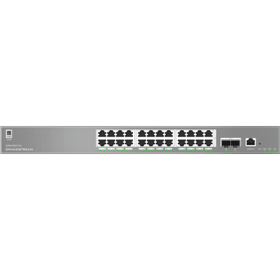 Switch Empresarial Administrable Capa 2++ / Serie GWN7800 Pro / 24 Puertos Gigabit Ethernet / 2 SFP+ / Switching 88 Gbps / VLAN 4K / QoS Avanzado / GDMS Cloud | GWN7803-PRO