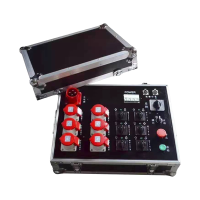 Controlador de Polipastos Eléctricos de Control Directo / 6 Canales Independientes / Trifásico 110V AC 50/60Hz / Selectores de Giro Individuales con Botón GO Central / Interruptor Termomagnético Schneider y Paro de Emergencia T | YSCM06