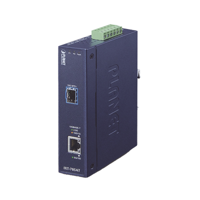 Convertidor de Medios Industrial Ethernet RJ45 10G/5G/2.5G/1G/100M a SFP+ 10GBASE-X | IXT-705AT