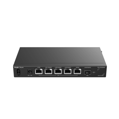Router Balanceador con Función SD-WAN, Hasta 5 Servicios de Internet y hasta 400 clientes con desempeño de 2.5 Gbps, un puerto SFP+ 10G | RG-EG406XS