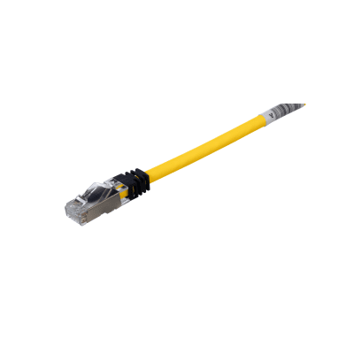 Patch Cord Cat6A, Blindado S/FTP, CM/LS0H, 2 Metros (6.56 Pies), Color Amarillo | STP6X2MYL