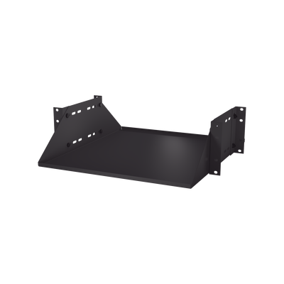 Charola para Soportar Equipos en Rack de 19 in, Doble Fijación, Color Negro, 3U | SCH-D38-3U