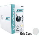 Bobina de Cable UTP de 305 Metros (1000 Pies) de Cobre, NetKey, Gris Claro, Categoría 6 (24 AWG), 1000Mbps, Riser (CMR), de 4 Pares | NUR6C04IG-M