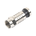 Conector F Macho de Compresión para cable RG-59, Cuerpo de Bronce Niquelado. | TT-CON-509-RG59