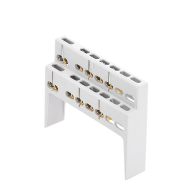 Soporte + Barra de Conexion (8 MOD) (8+2 ENTR.) IP40 | BC40M08
