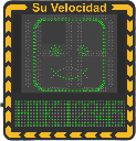 Display LED para Control de Velocidad Exterior / Distancia Visible de 100 m / LED de Alta Luminosidad y Bajo Consumo / Visualización de Velocidad con Código de Colores / IP66 / Conectividad Wi-Fi y Ethernet / Compatible con TCP/IP, HTTP, DHC | YJP7681-188-NR