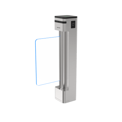 Puerta de Cortesía con Lectores MiFare y Panel Incluidos / Aleta de Acrílico 90 cms INCLUIDA / Motor Brushless / Sensores dToF / Apertura en Caso de Emergencia / 500,000 Tarjetas / Acero Inoxidable SUS304 | DS-K6BC402X-RS/M-DP90