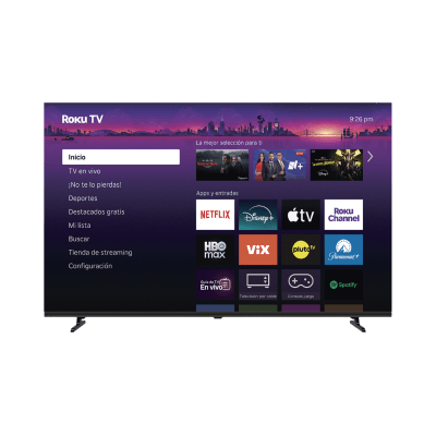 SmartTV QLED 50 Pulgadas 4K UHD / Resolución 3840x2160 / 3 HDMI con ARC / Wifi Integrado / Smart TV ROKU / VESA 200x200 mm | R50XUQ-L1