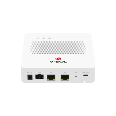 Mini OLT de 1 Puerto GPON SC/UPC con 3 puertos Uplink (2 puertos Gigabit Ethernet + 1 puerto SFP/SFP+) , hasta 64 ONUs / ONTs | V1600GS-R