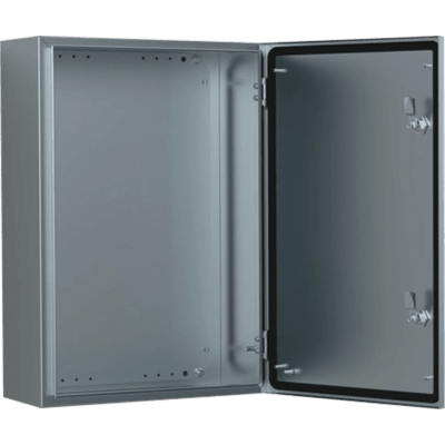 Gabinete de Acero Inoxidable 304L ASR IP66 400x300x210 mm (15.7 x 11.8 x 8.3 in) / 2 Cerraduras / Montaje Placa 2 mm | ASR0403021