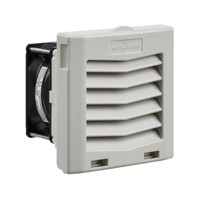 Ventilador Con Filtro de Montaje Lateral HF04, Con Flujo de Aire de 21 CFM, 115 Vca, Color Gris Claro | HF0416414
