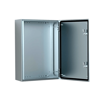 Gabinete de Acero Inoxidable 304L ASR IP66 / 600x400x210 mm (23.6x15.7x8.3 in) / 2 Cerraduras / Montaje Placa 2 mm | ASR0604021