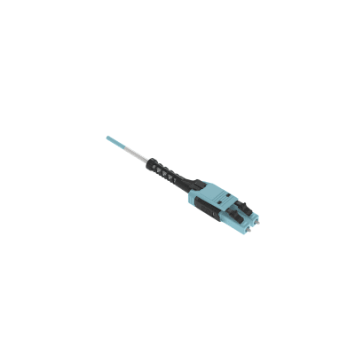 Jumper de Fibra Óptica Multimodo 50/125 OM4, LC-LC Uniboot Duplex, LSZH, Color Aqua, 3 Metros (9.84 Pies) | FZ2RLU1U1ONM003