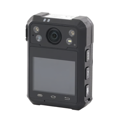 Body Camera Portátil / Grabación a 1920 × 1080p / Pantalla Frontal 1.77" TFT / Conexión Remota 4G / WiFi / GPS / Fotos de Hasta 40 Megapixel / IP68 / H.265 / 128 GB de Almacenamiento / Microfono Integrado | DS-MCW40B/128G/GLE