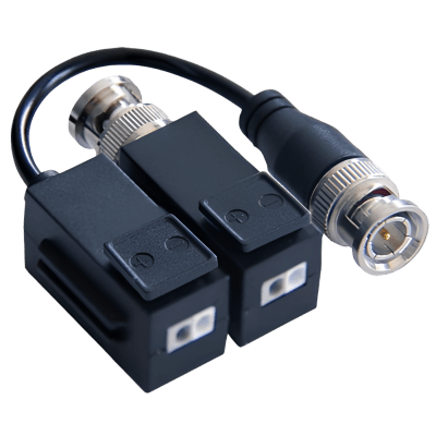 Kit de Transceptor (Balluns) TURBOHD con Boton Push / Hasta 8 MP (4K) / 100% Cobre / Soporta HD-TVI / AHD / CVI / CVBS / Audio por Coaxitron / Datos para Menu de Configurar de Cámaras | DS-1H18-A