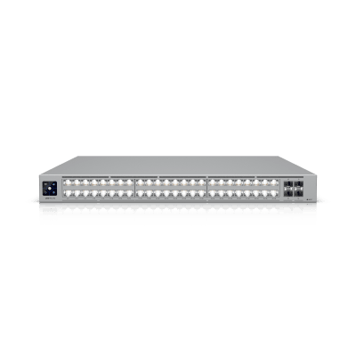 UniFi Switch USW-Pro-XG-48 / Capa 3 / 48 puertos (32 × 10 GbE, 16 × 2,5 GbE) + 4 puertos SFP28 25 G | USW-PRO-XG-48