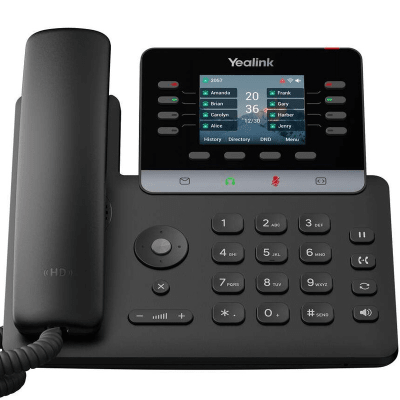 Teléfono IP Empresarial Yealink SIP-T73U Profesional con 12 Líneas SIP y Pantalla a Color | SIP-T73U
