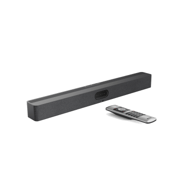 Barra de Videoconferencia Yealink A50 con IA y Control Remoto VCR11, Todo en Uno para Salas Medianas y Grandes con Seguimiento Automático del Hablante | A50-010