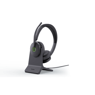 Diadema Bluetooth Yealink BH74 con Cancelación Activa de Ruido Híbrida, Base de Carga y Tecnología Acoustic Shield 3.0. | BH74-WITH-STAND-TEAMS-USB-C/A