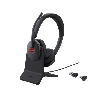Diadema Inalambrica BH74-With-Stand-UC-USB-C/A de Yealink con Compatibilidad UC Multiplataforma y Acoustic Shield 3.0 | BH74-WITH-STAND-UC-USB-C/A