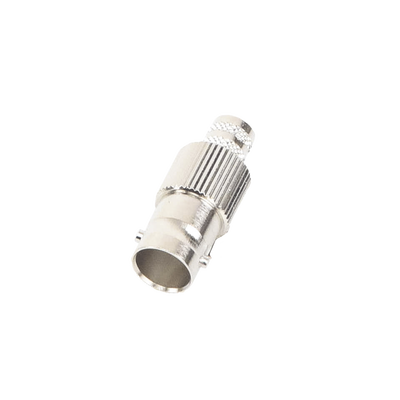 Conector BNC Hembra de 75 Ohm, Anillo Plegable para Cable RG-6/U, Níquel/ Oro/ Teflón. | RFB-1724-Q