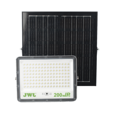 Reflector de 200 W con Panel Solar  /  Batería 3.2  V CD / T.C.C. 6 500 K / IP65. | JLRE-SOL-01-200N