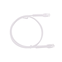 Mini Patch Cord Cat6A Ultra Slim 20 cm (7.87 Pulgadas) Blanco ? Ahorra Espacio sin Organizadores, con Bota Flexible | LP-PSLIM-A020WH