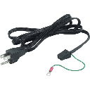 Cable de Alimentación para Ventilador / 1 Conector / 1.52 m (5 ft) / Cobre / Enchufe 3 Puntas con Tierra / Compatible con Ventiladores Compactos Hoffman | ACORD1
