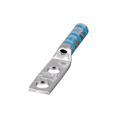 Terminal Doble Ojillo para Cable 6 AWG, Orificio 1/4, Distancia de 16mm entre orificios. 1 Pieza | LCC614AWL1PZ