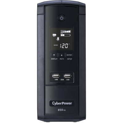UPS Inteligente LCD / 850 VA / 510 W / Línea Interactiva con AVR / Onda Senoidal Simulada / 10 Tomas NEMA 5-15R / Protección Ethernet y Coaxial / 2 Puertos USB de Carga / Certificación ENERGY STAR | BRG850AVRLCD