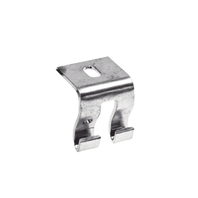 Grapa de Suspensión para Charola Tipo Malla / Acero al Carbón Calibre 12 (2.7 mm) / Anchos 50 mm a 300 mm (2 in a 11.8 in) / Múltiples Acabados: EZ, BM, GAC, EP, I304L, I316L / Certificación NOM-001-SEDE-2012, CFE 57100 / Norma | MG-51-105BM