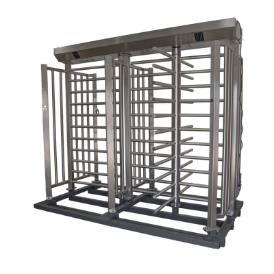 Torniquete De Paso Doble de Cuerpo Completo con Puerta Lateral y Rehilete de Acceso / Fabricado en Acero Inoxidable Grado 304 / | XTD-100