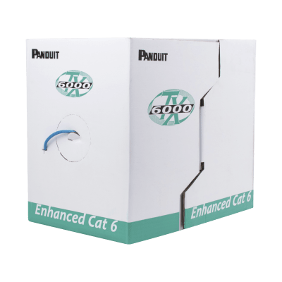 Bobina de Cable UTP 305 Metros (1000 Pies) de Cobre, TX6000? PanNet, Reelex, Azul, Categoría 6 Mejorado (23 AWG), PVC (CM), de 4 Pares | PUC6004BU-ME