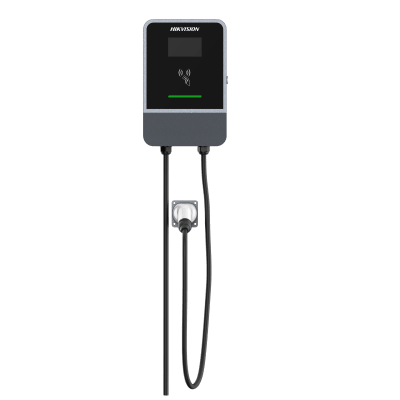 Estación de Carga para Vehículos Eléctricos / 7 kW / 32 A / Conector Tipo 2 (IEC 62196) / Pantalla LCD 4.3 in / Cable 5 m (16.4 ft) / IP55 e IK10 | DS-TMP102-A1(H1)(7KW)(5M)(EU)