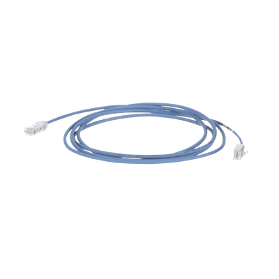 Cable de Parcheo Cat6 / UTP 28AWG / 3.8mm Diámetro / 9.14m (30ft) / Azul / PoE++ / -10 a 75°C | UTP28SP30BU