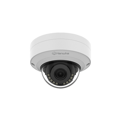 Cámara IP Domo Antivandálica / 8 Megapixel / Lente Fijo 3 mm / IR 20 m (65.6 ft) / WDR 120 dB / IP66 / H.265 & WiseStream / IA Personas y Vehículos | QNV-C9011R