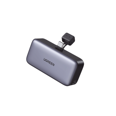 Power Bank / 5000 mAh / USB-C Integrado / 22.5W PD / Pantalla LED / Soporte Integrado | 35338B