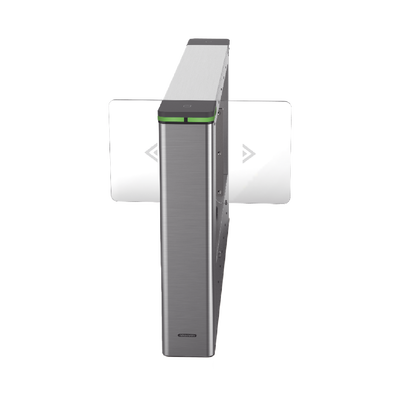 Torniquete Swing CENTRAL para Ampliar Numero de Carriles / Incluye Panel y Lectores de Tarjeta / TCP/IP Administrable por iVMS-4200 (Requiere Torniquete Izquierdo) / Carril de 90 cms / 6,000,000 MCBF / 12 Pares de IR | DS-K3B501SX-M/M-DP90
