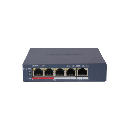 Switch Monitoreable PoE+ / 4 puertos 100 Mbps PoE+ / 1 Puerto 100 Mbps Uplink / PoE hasta 250 Metros / 60 Watts / Conexión Remota desde Hik-PartnerPro | DS-3E1105P-EI