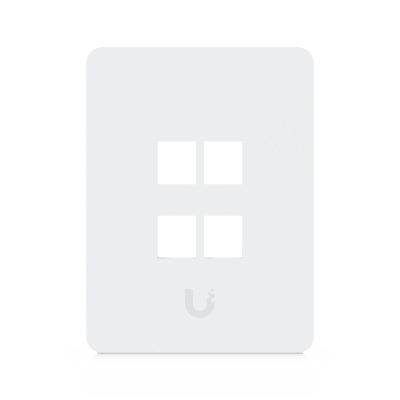 Placa Keystone / 4 Puertos / Superficie Pintable / Montaje 1-Gang / Paquete 4 Piezas | UACC-WP-KEYSTONE-V-4P