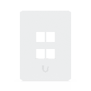 Placa Keystone / 4 Puertos / Superficie Pintable / Montaje 1-Gang / Paquete 4 Piezas | UACC-WP-KEYSTONE-V-4P