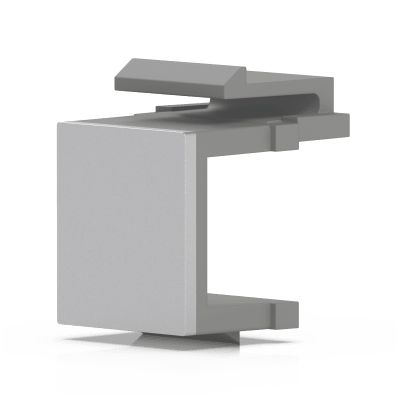 Insertos Ciegos Keystone / Snap-In / 24 Piezas / 16.3 x 14.6 x 18 mm (0.64 x 0.57 x 0.7") / ABS Retardante a la Flama | UACC-KEYSTONE-BLANK-INSERT