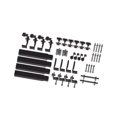 Caja de accesorios de aluminio  negro anodizado para montaje VEKTOR8BLK , arreglo 1X4 para techo | EPL-AMO011X4-STBLK