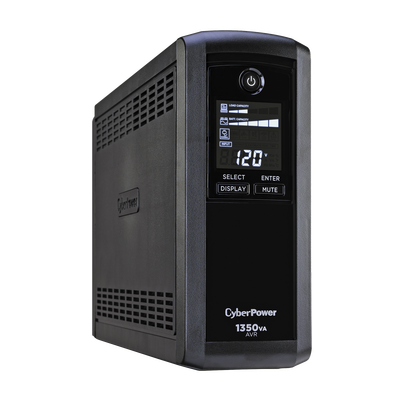 UPS de 1350 VA/815 W, Topología Línea Interactiva, Entrada 120 Vca NEMA 5-15P, Tipo Mini Torre, Con 10 Tomas NEMA 5-15R | CP1350AVRLCD